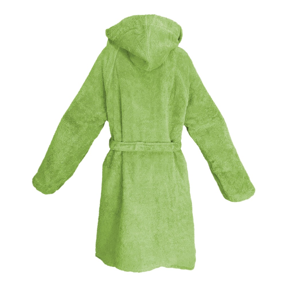 HI TECH © BABY BOY BATHROBE IN PURE COTTON TERRY CLOTH MADE IN ITALY GREEN NEW