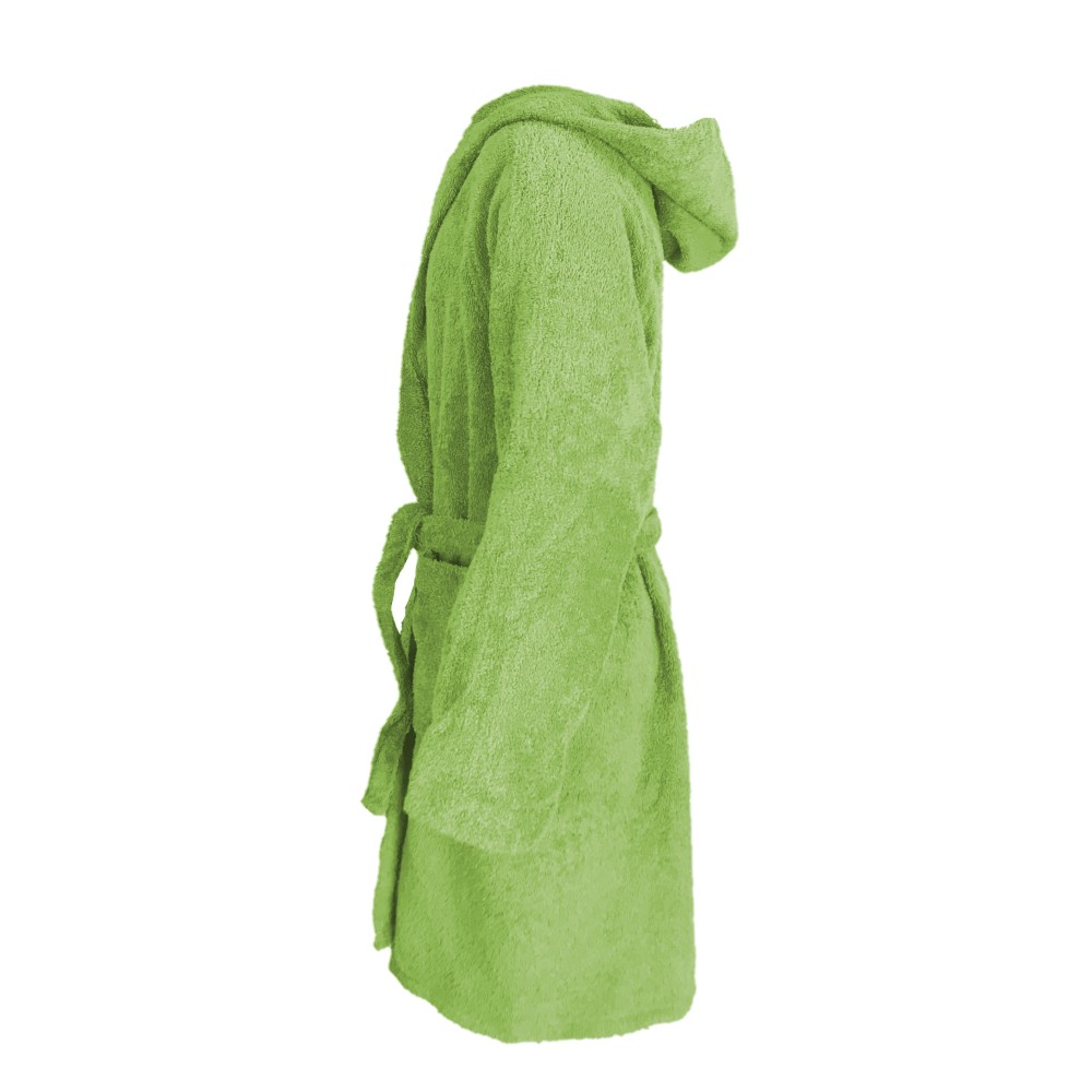 HI TECH © BABY BOY BATHROBE IN PURE COTTON TERRY CLOTH MADE IN ITALY GREEN NEW