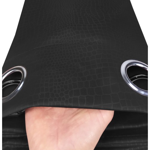 WONDERFUL CURTAIN in solid color BLACK CM. 140X280 BLACK OUT packaged
