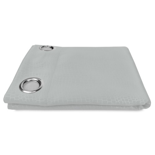 MARAVILLOSA CORTINA en color liso GRIS CM. 140X280 BLACK OUT empaquetado