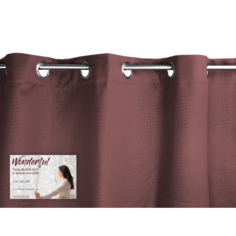 Rideau Wonderful brun 140 x 280 cm BLACK OUT