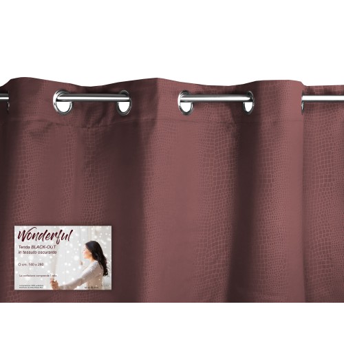 Rideau Wonderful brun 140 x 280 cm BLACK OUT