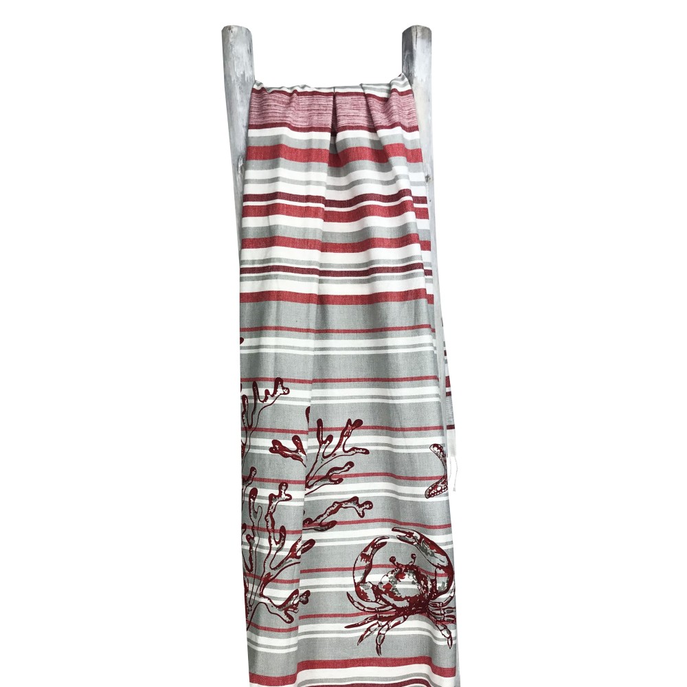 TELO MARE FOUTA GRANCHIO Rosso misura GRANDE con zaino Spiaggia KEEP CALM CM.100X200