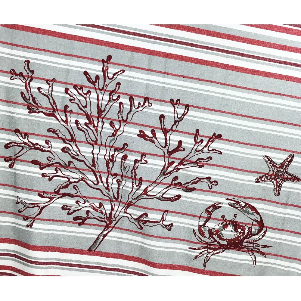 STRANDTUCH FOUTA KRABBE Rot Größe LARGE mit Rucksack Strand KEEP CALM CM.100X200