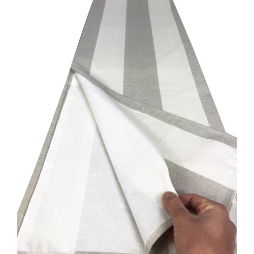 TELO ARREDO copritutto GRAN FOULARD copriletto COPRIDIVANO tessuto RIGONE BEIGE