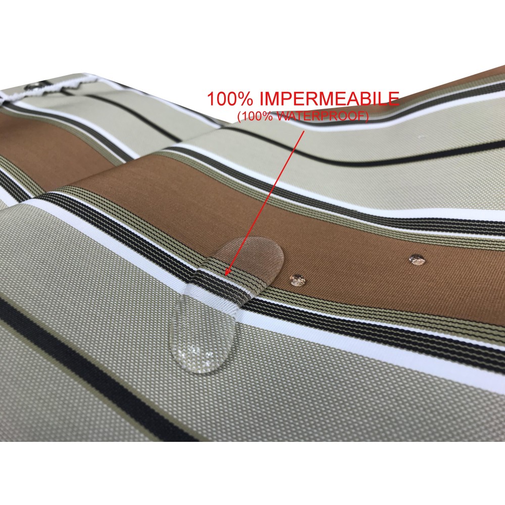 VERTIGO OUTDOOR AWNING GARDEN BALCONY RIGHINO BROWN WATERPROOF AND WATER REPELLENT
