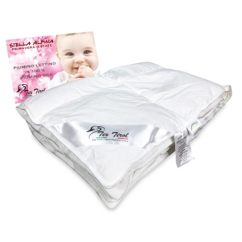 TEX TIROL © EDELWEISS DUVET for summer bed 100% OCA DUVET 100 gsm cm. 100 x 135 lightweight