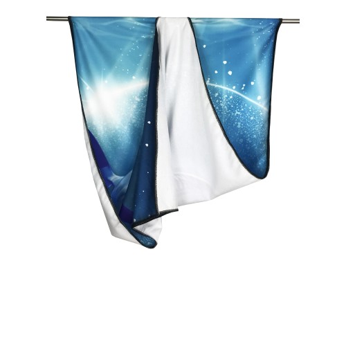 BEACH TOWEL IN SPONGE SHARK SHARK size large cm. 90 X 170