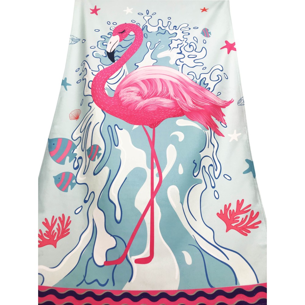 STRANDTUCH aus FENICOPTERO Frottee Größe Large cm. 90 X 170 CM