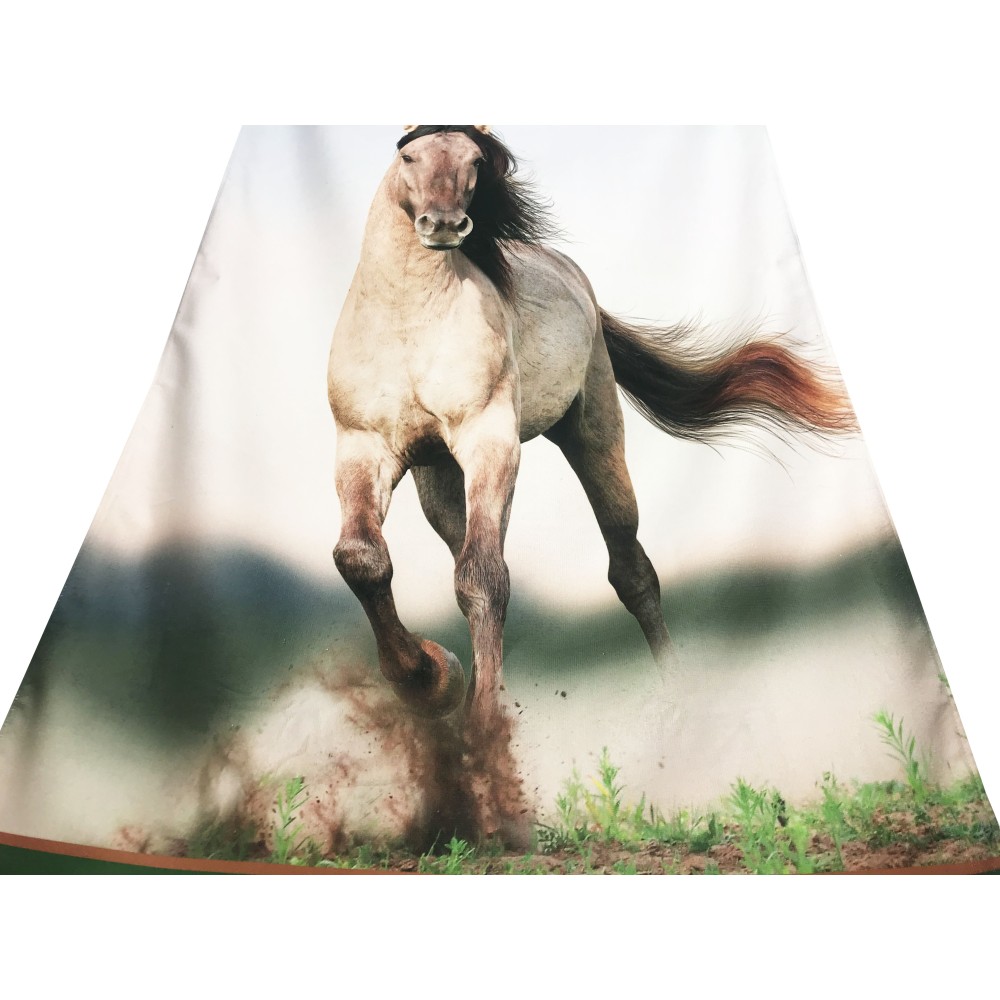 SERVIETTE de plage terry CHEVAUX de COURSE de grande taille cm. 90 X 170
