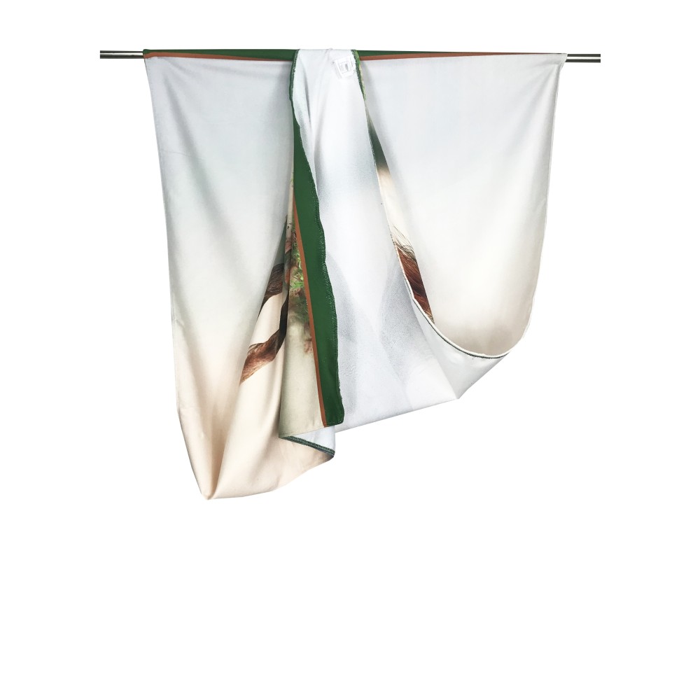 SERVIETTE de plage terry CHEVAUX de COURSE de grande taille cm. 90 X 170