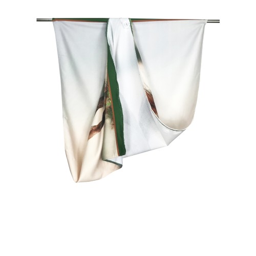 BEACH TOWEL in terry HORSE in RACE size large cm. 90 X 170