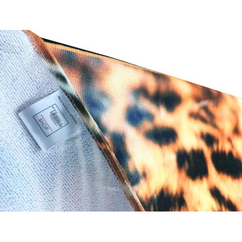 LEOPARD terry towel size large cm. 90 X 170