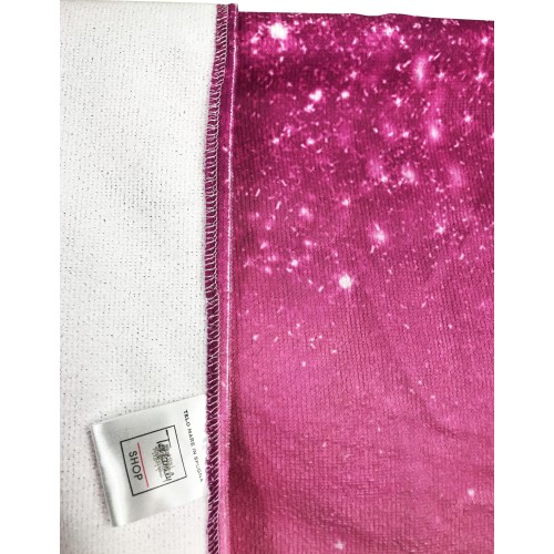 STRANDTUCH aus Frottee UNICORN Pink Größe groß cm. 90 X 170 CM