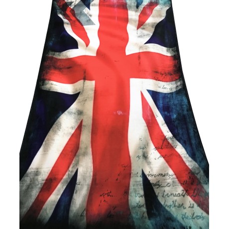 TERRY BEACH TOWEL ENGLISH FLAG size large cm. 90 X 170 2