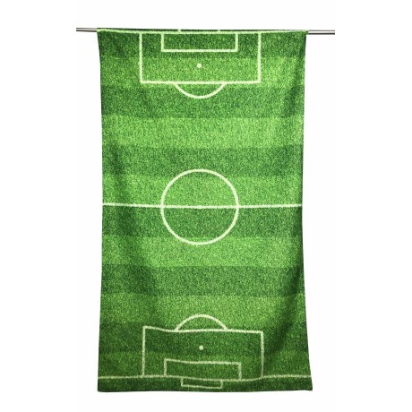 TERRY BEACH TOWEL FOOTBALL FIELD large size cm. 90 X 170