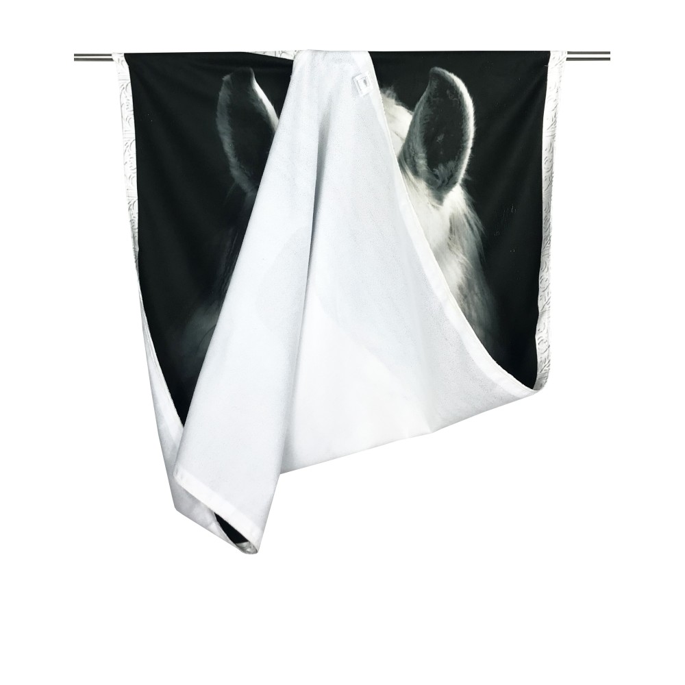 Serviette de plage éponge Cheval blanc grande taille cm. 90 X 170