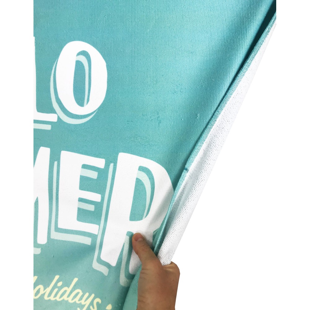 TERRY BEACH TOWEL HELLO SUMMER BUS Large size cm. 90 X 170