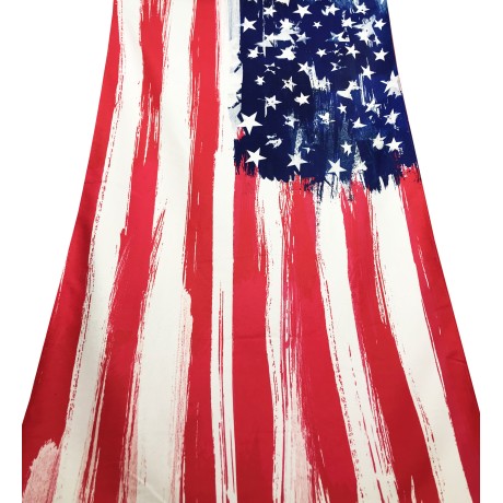 TERRY BEACH TOWEL AMERICAN FLAG size large cm. 90 X 170 2