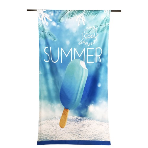 TELO MARE in spugna SUMMER COOL misura grande cm. 90 X 170