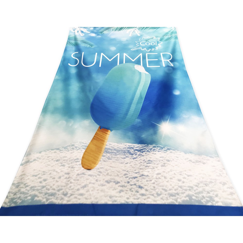 SUMMER COOL terry beach towel large cm. 90 X 170