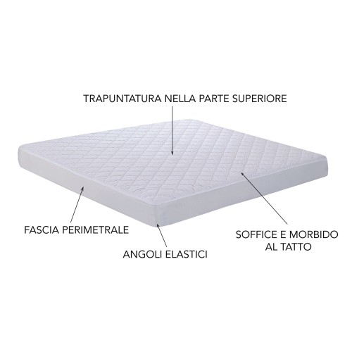 Housse de matelas matelassé microfibre de polyester