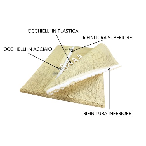TENDA rete ZANZARIERA da esterno GIARDINO BALCONE unito BEIGE