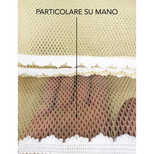 TENDA rete ZANZARIERA da esterno GIARDINO BALCONE unito BEIGE
