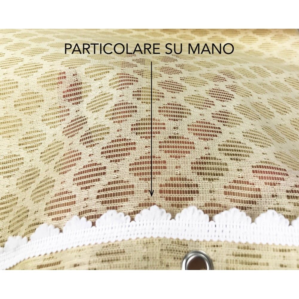 TENDA rete ZANZARIERA da esterno GIARDINO BALCONE rombo unito BEIGE cm.150X250 qualità extra