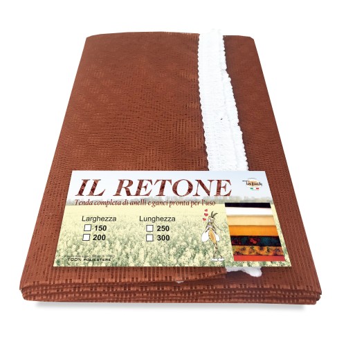 TENDA rete ZANZARIERA da esterno GIARDINO BALCONE rombo unito RUGGINE cm.150X250 qualità extra
