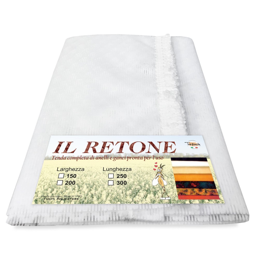 MOSQUITERA EXTERIOR CORTINA JARDÍN BALCÓN rombo liso BLANCO cm.150X250 calidad extra