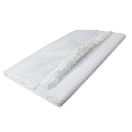 MOSQUITERA EXTERIOR CORTINA JARDÍN BALCÓN rombo liso BLANCO cm.150X250 calidad extra 2