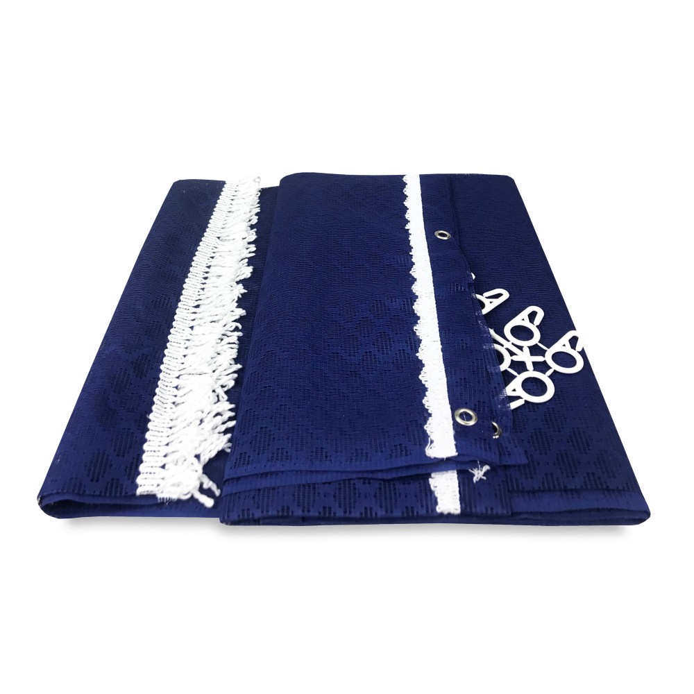 OUTDOOR MOSQUITO NET CURTAIN GARDEN BALCONY solid rhombus BLUE cm.150X250 extra quality
