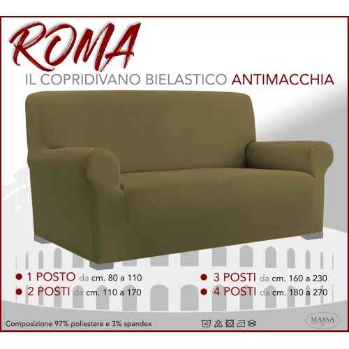 FUNDA DE SOFÁ Elástico universal ROMA antimanchas GRIS PALOMA