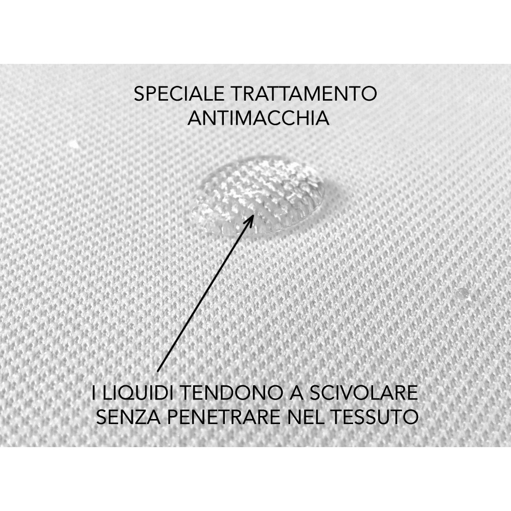 COPRIDIVANO Universale elasticizzato ROMA antimacchia BIANCO