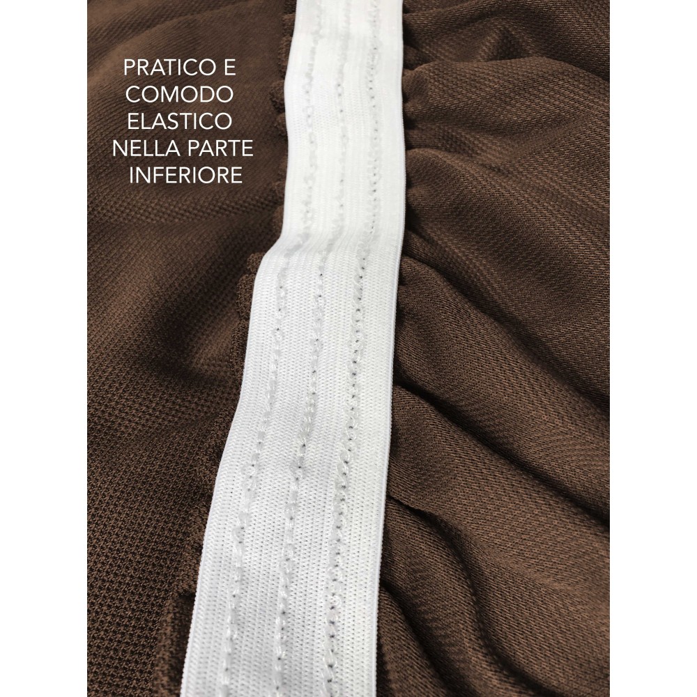 COPRIDIVANO Universale elasticizzato ROMA antimacchia MARRONE