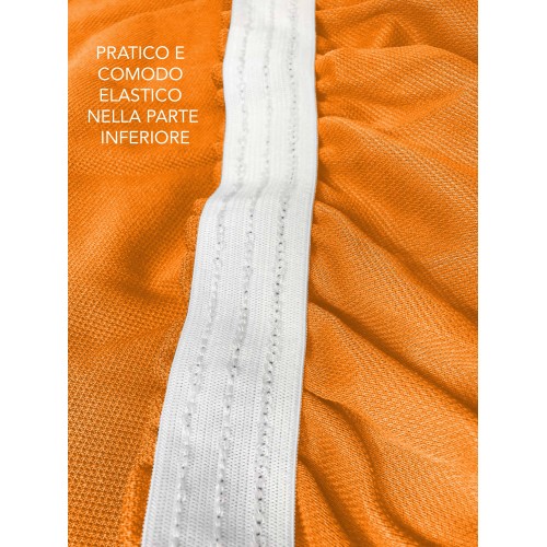 Universal-Stretch-Sofabezug ROMA schmutzabweisend ORANGE