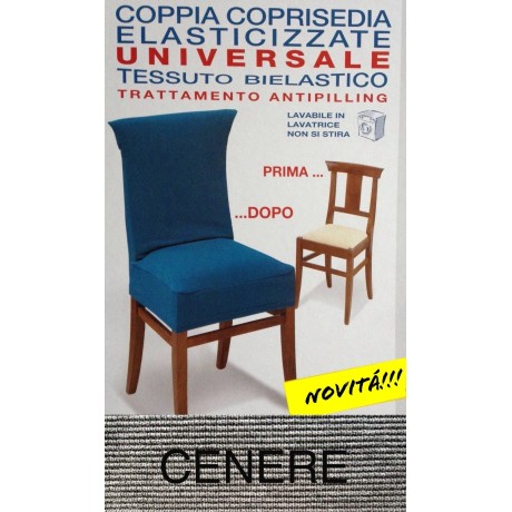 COPRISEDIA ELASTICIZZATO NEW YORK INTERO CENERE