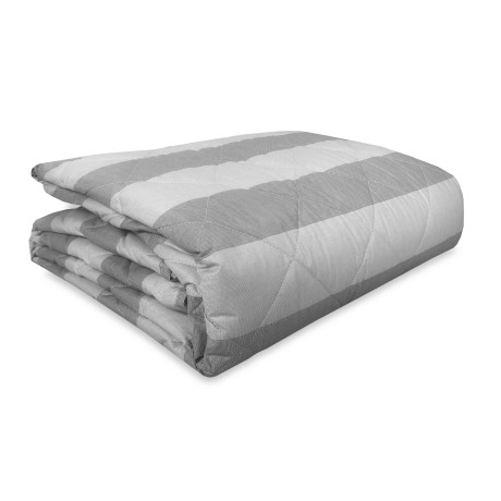 Couvre-lit matelassé en coton et de polyester, non-allergène