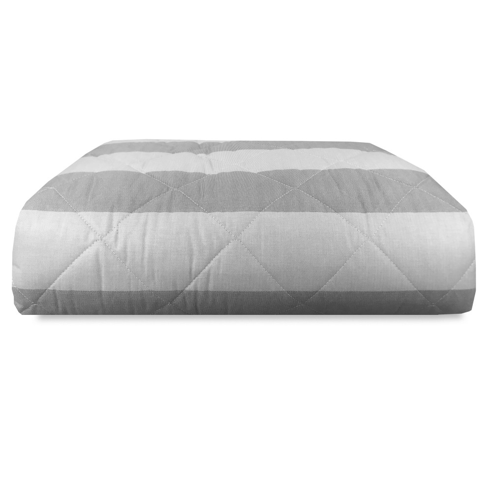 Couvre-lit matelassé en coton et de polyester, non-allergène