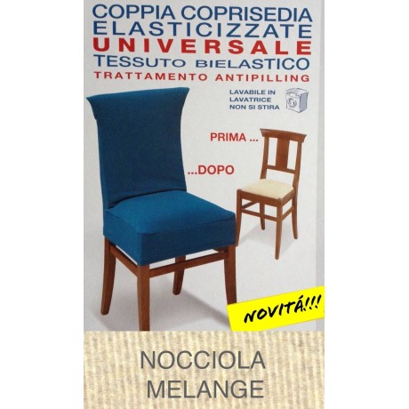 COPRISEDIA ELASTICIZZATO NEW YORK INTERO NOCCIOLA MELANGE