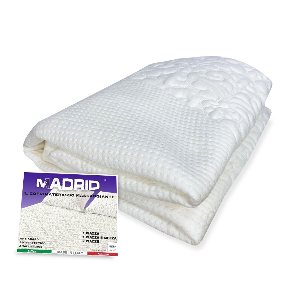 MADRID hypoallergenic anti-mite mattress cover in SOFT, memory