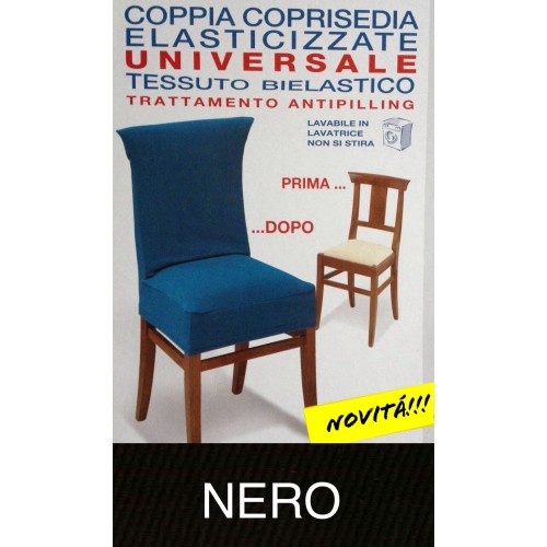 COPRISEDIA ELASTICIZZATO NEW YORK INTERO NERO