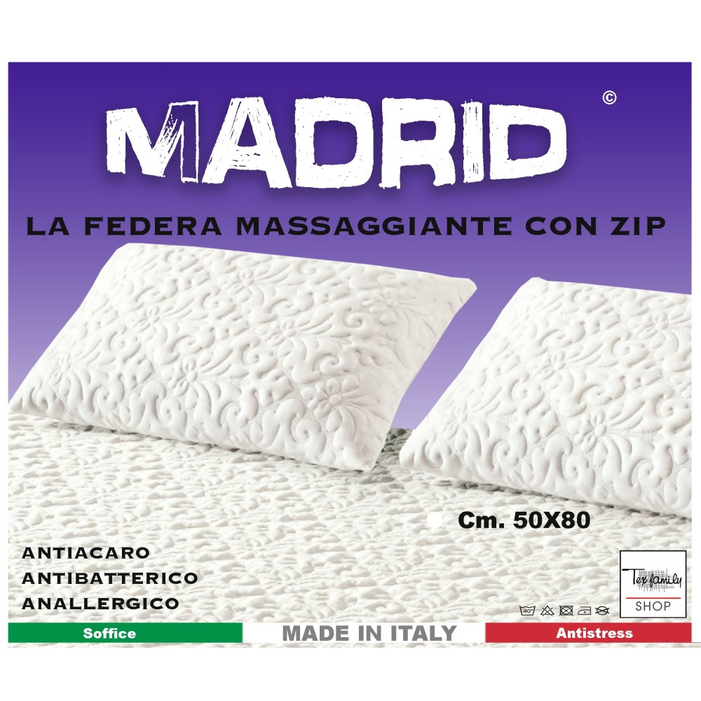 MADRID ANTI-MITE PILLOWCASE HYPOALLERGENIC in Memory FLUFFY