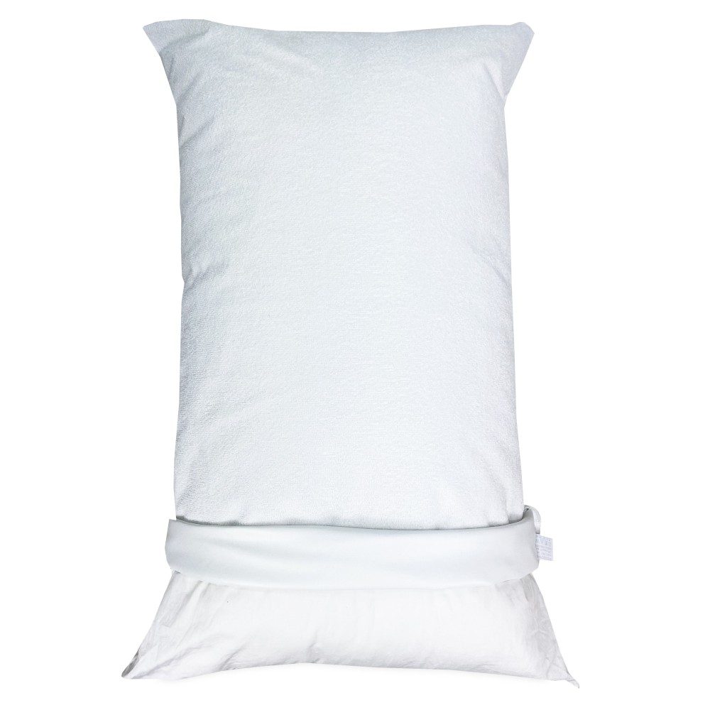 Funda de almohada impermeable PVC PLUS PILLOWCASE © con cremallera en rizo de algodón