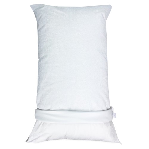 Funda de almohada impermeable PVC PLUS PILLOWCASE © con cremallera en rizo de algodón