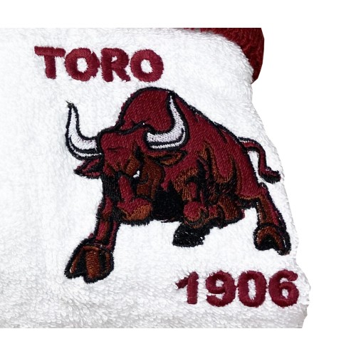 TORO TORINO ALBORNOZ NIÑO NIÑO EN RIZO DE PURO ALGODÓN MADE IN ITALY