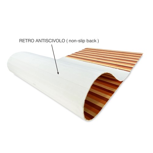 Orange shaded bamboo fiber rug, in different sizes