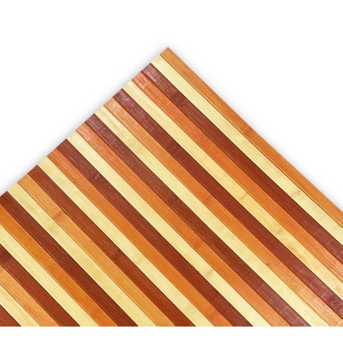 Orange shaded bamboo fiber rug, in different sizes
