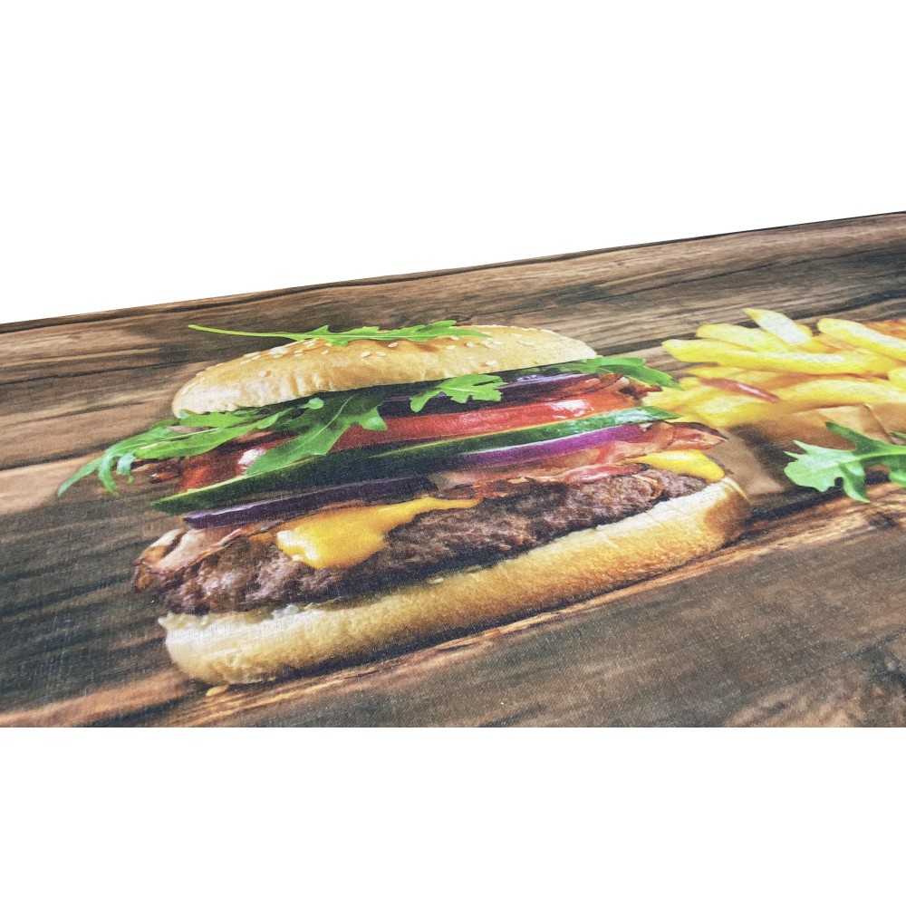 TAPPETO Runner da CUCINA Passatoia Antiscivolo HAMBURGER made in Italy